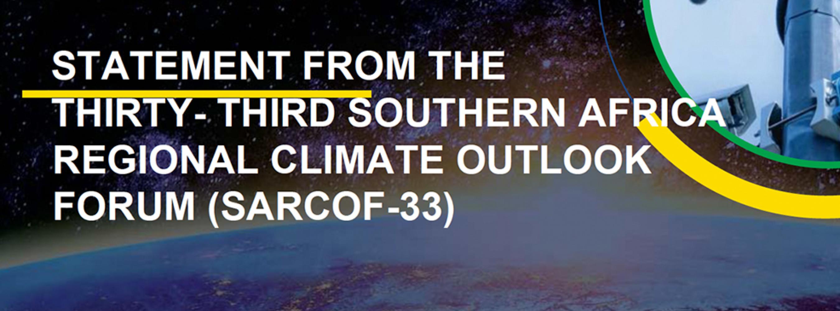 SARCOF-33 statement